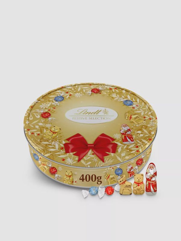Lindt Christmas Tin, 400g