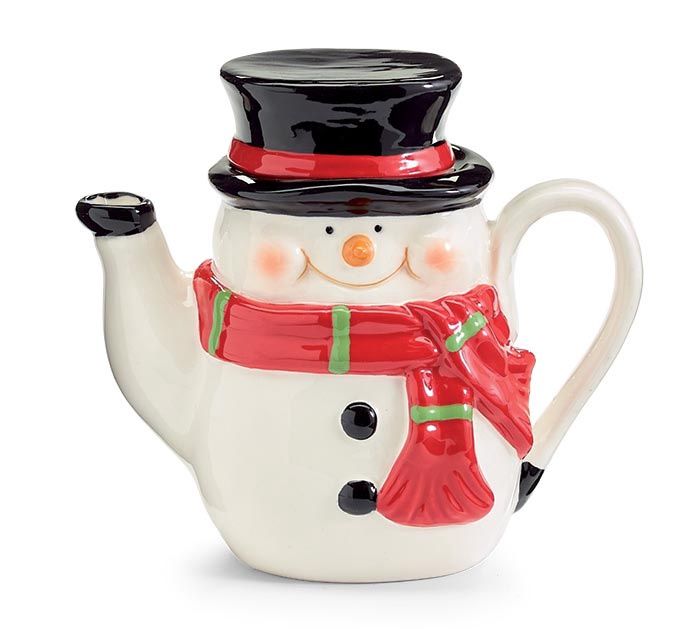 Miniature Snowman Teapot