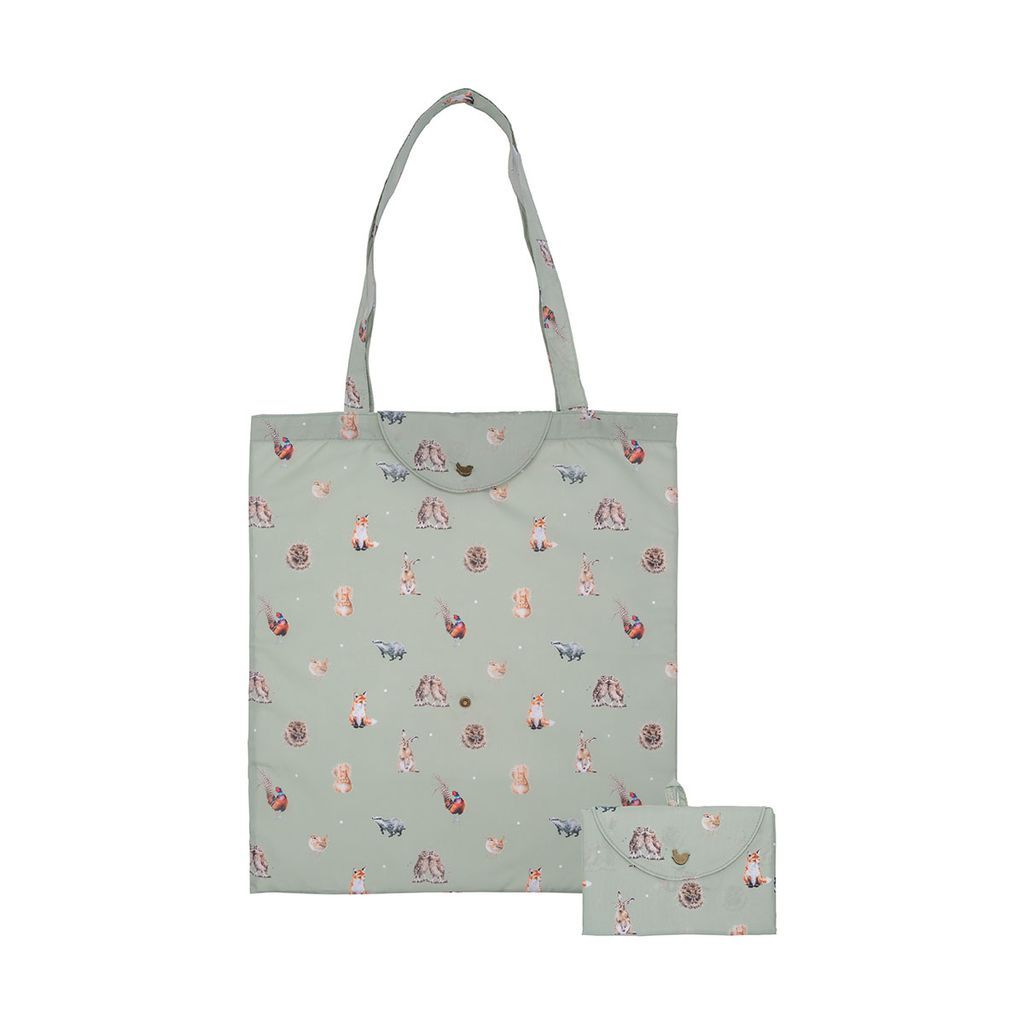 Foldable Shopping Bags, Design: Woodlanders (fox/pheasant)