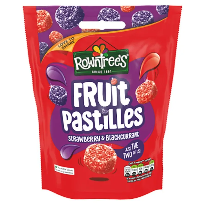 Fruit Pastilles, Strawberry and Blackcurrant