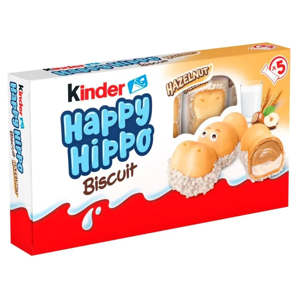Happy Hippo pack of 5, Hazelnut