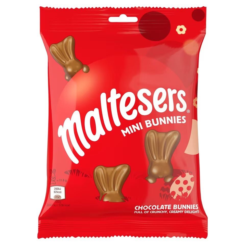 Maltesers Mini Bunnies, 58g, Flavor: Milk Chocolate