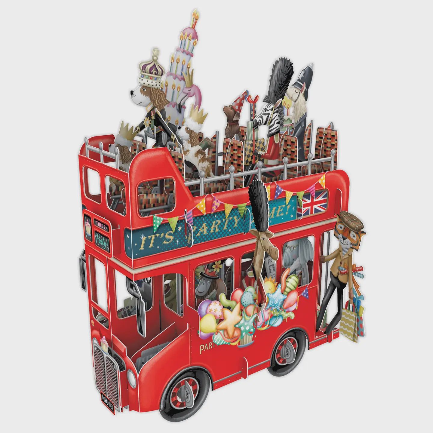 3D Pop Up Greeting Card, London Bus