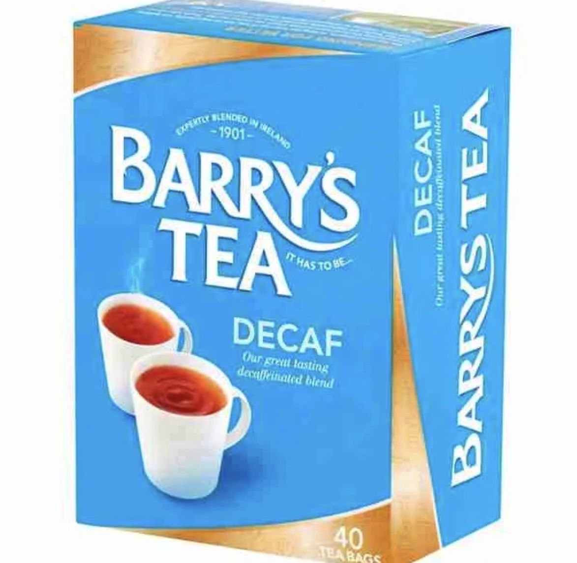 Barry tea, 40 bags, Flavor: Decaf