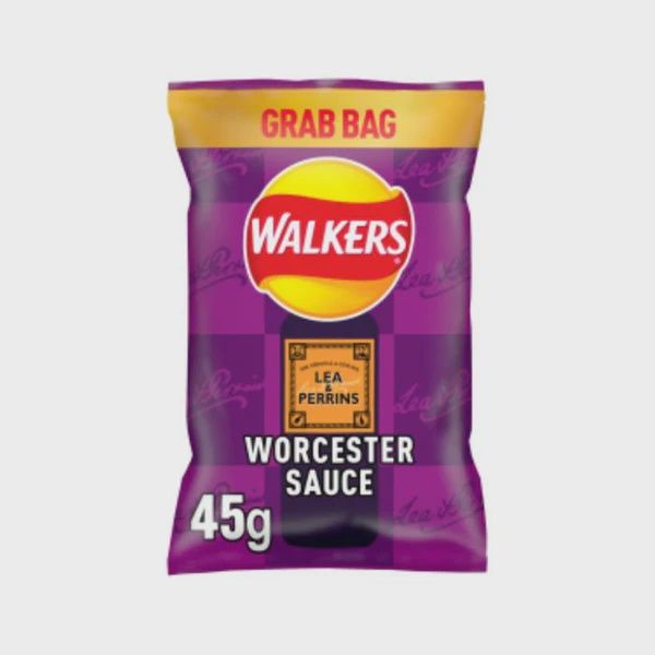 Walkers Worcester Sauce crisps, 45g grab bag