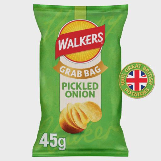 Walkers Pickled Onion crisps, 45g grab bag