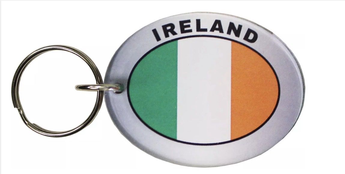 Keychain, oval, Ireland