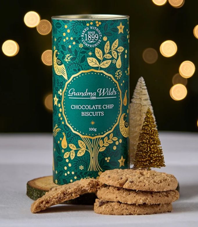 Grandma Wild's Partridge in a Pear Tree Biscuit Tin - various, Flavour: Chocolate Chip