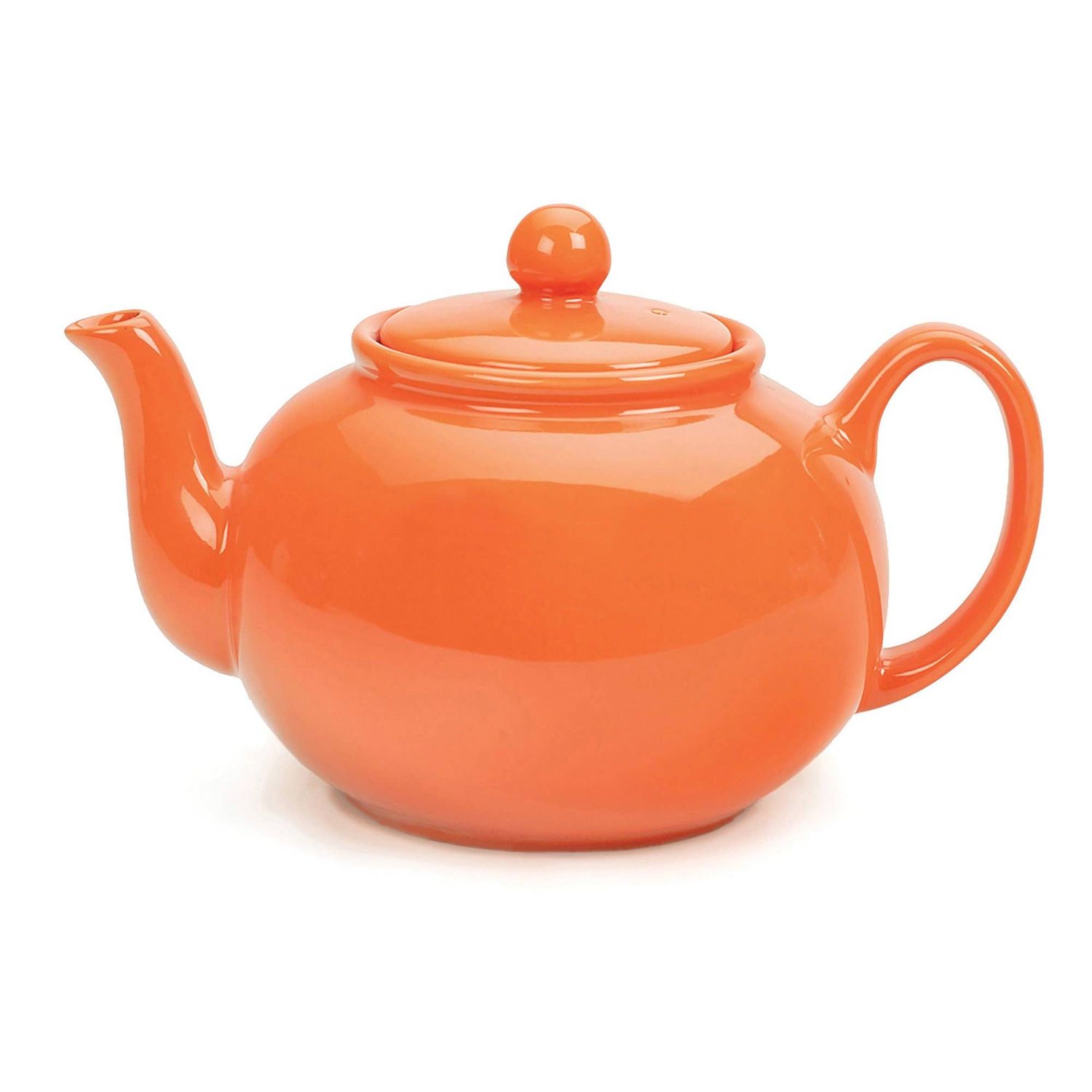 Stoneware Teapot 42 oz - Orange