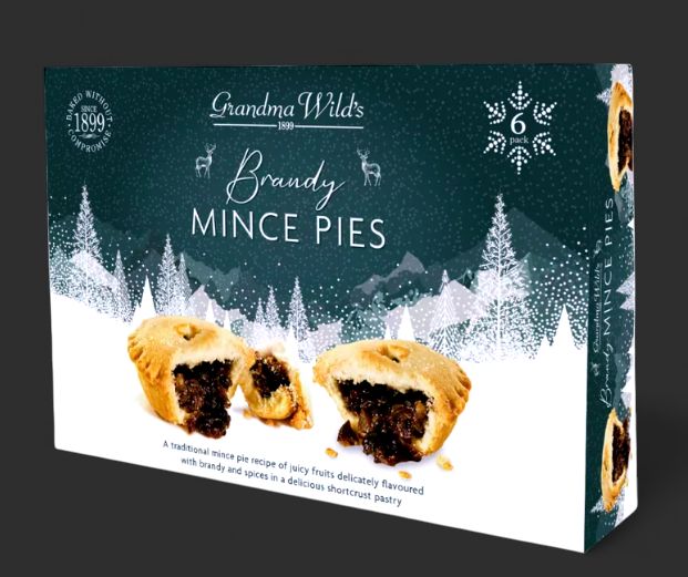 Grandma Wild's Brandy Mince Pies, 6 pack *NEW