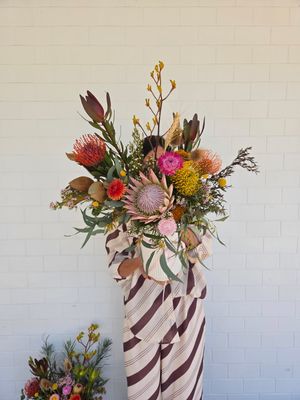 Florist Choice - Vessel of Native Flowers and Foliages Florist Choice - Vessel of Native Flowers and Foliages