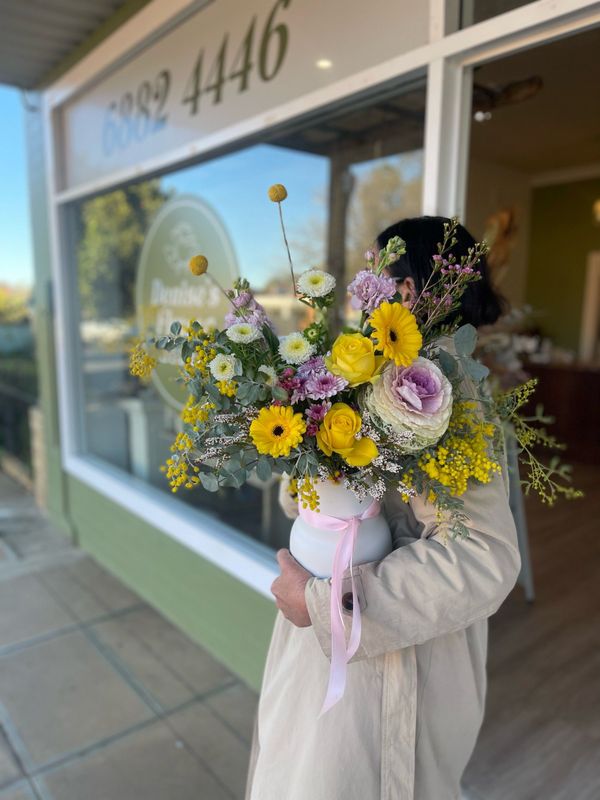 Florist Choice - Vessel of Fresh Seasonal Blooms Florist Choice - Vessel of Fresh Seasonal Blooms