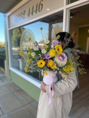 Florist Choice - Vessel of Fresh Seasonal Blooms Florist Choice - Vessel of Fresh Seasonal Blooms