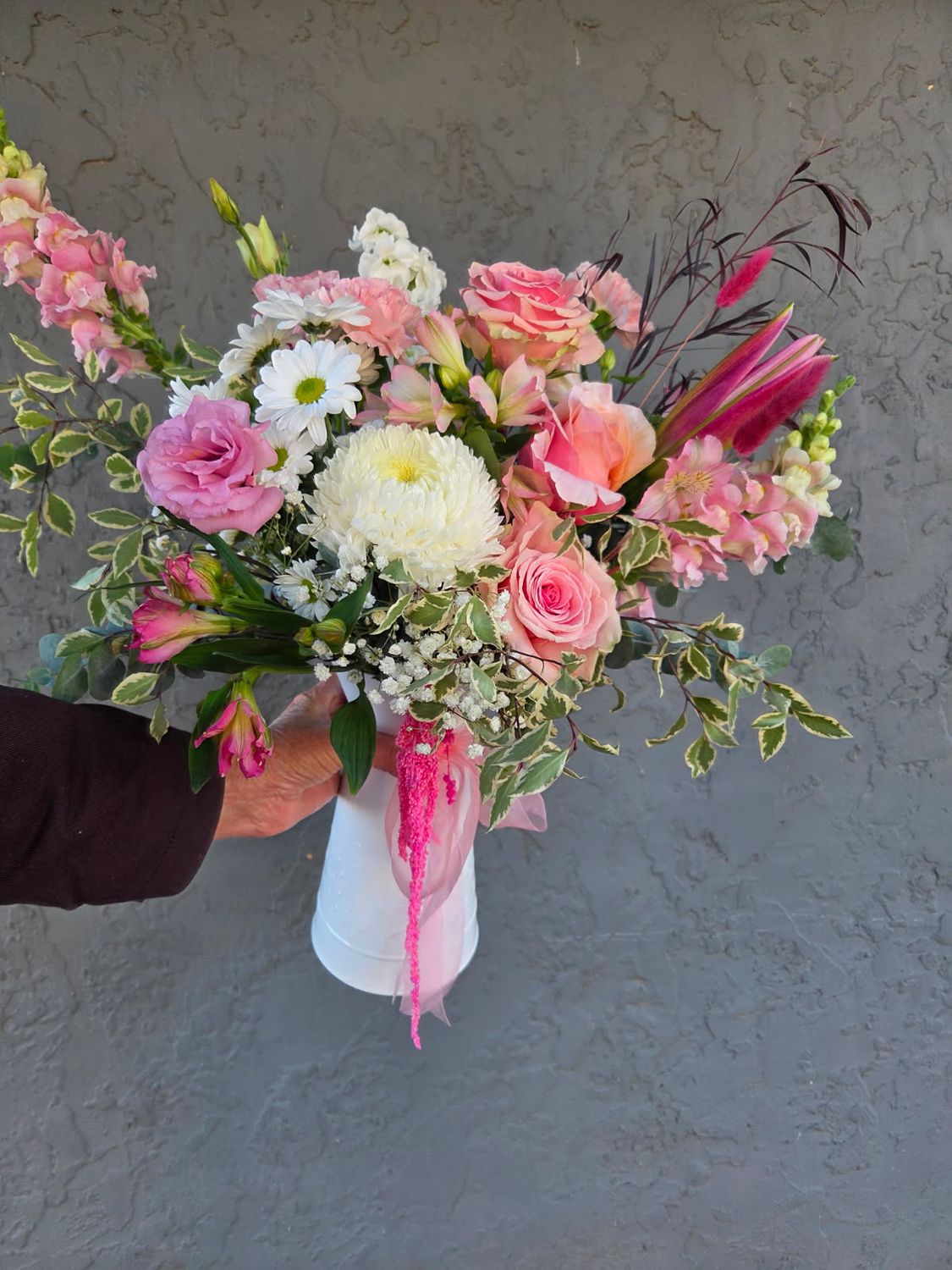 ?'Hug in a Jug' - Florist Choice  - Jug of Mixed Blooms?