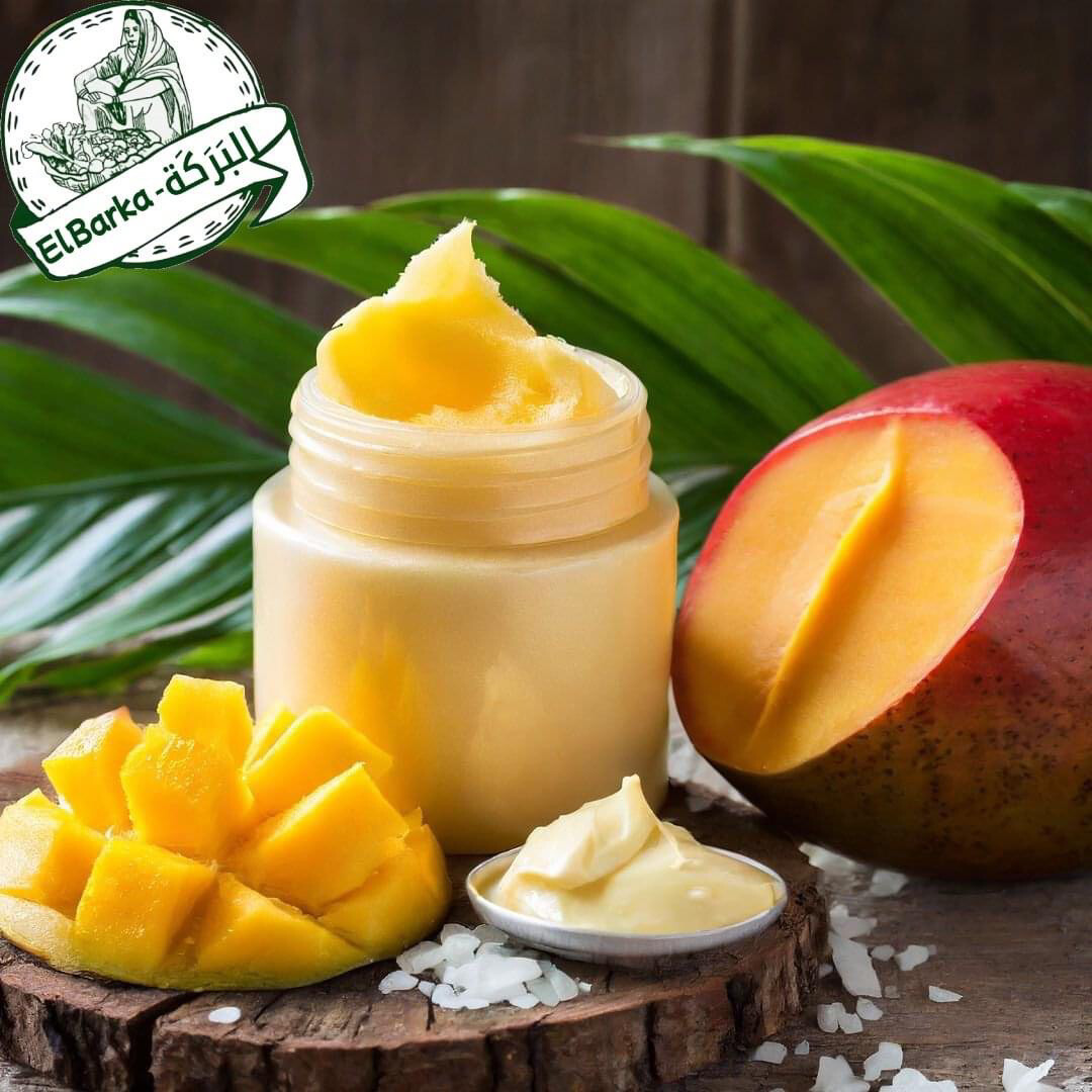 Made in Côte d&#39;Ivoire 🇨🇮 : 100g Beurre de mangue brut (chair de mangue) - pur naturel non raffiné pressé à froid - beurre hydratant corps visage cheveux savon
