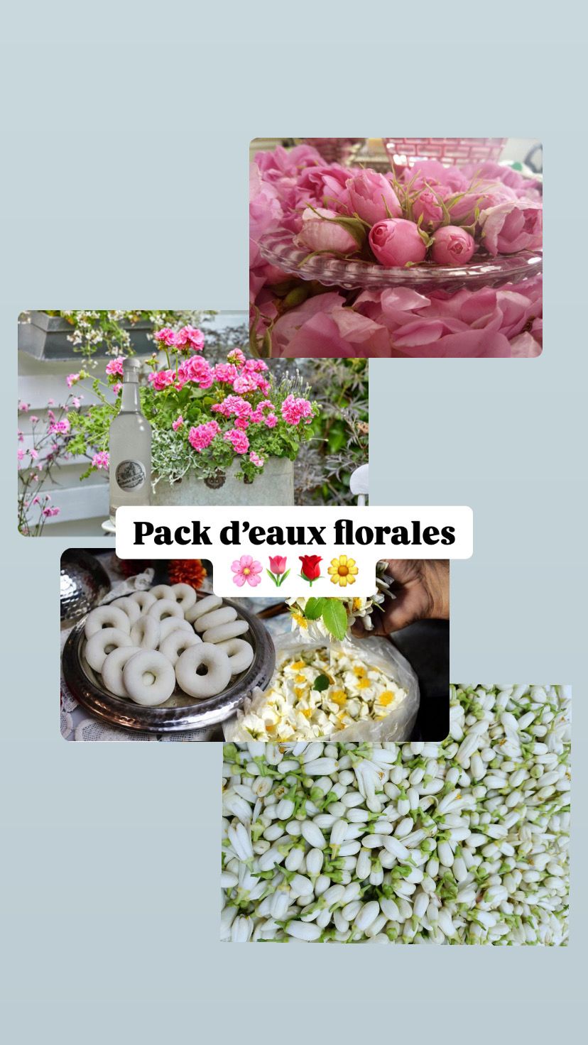 Pack d’Eaux Florales Elbarka 🌸🌹🌷🌺-En édition limitée