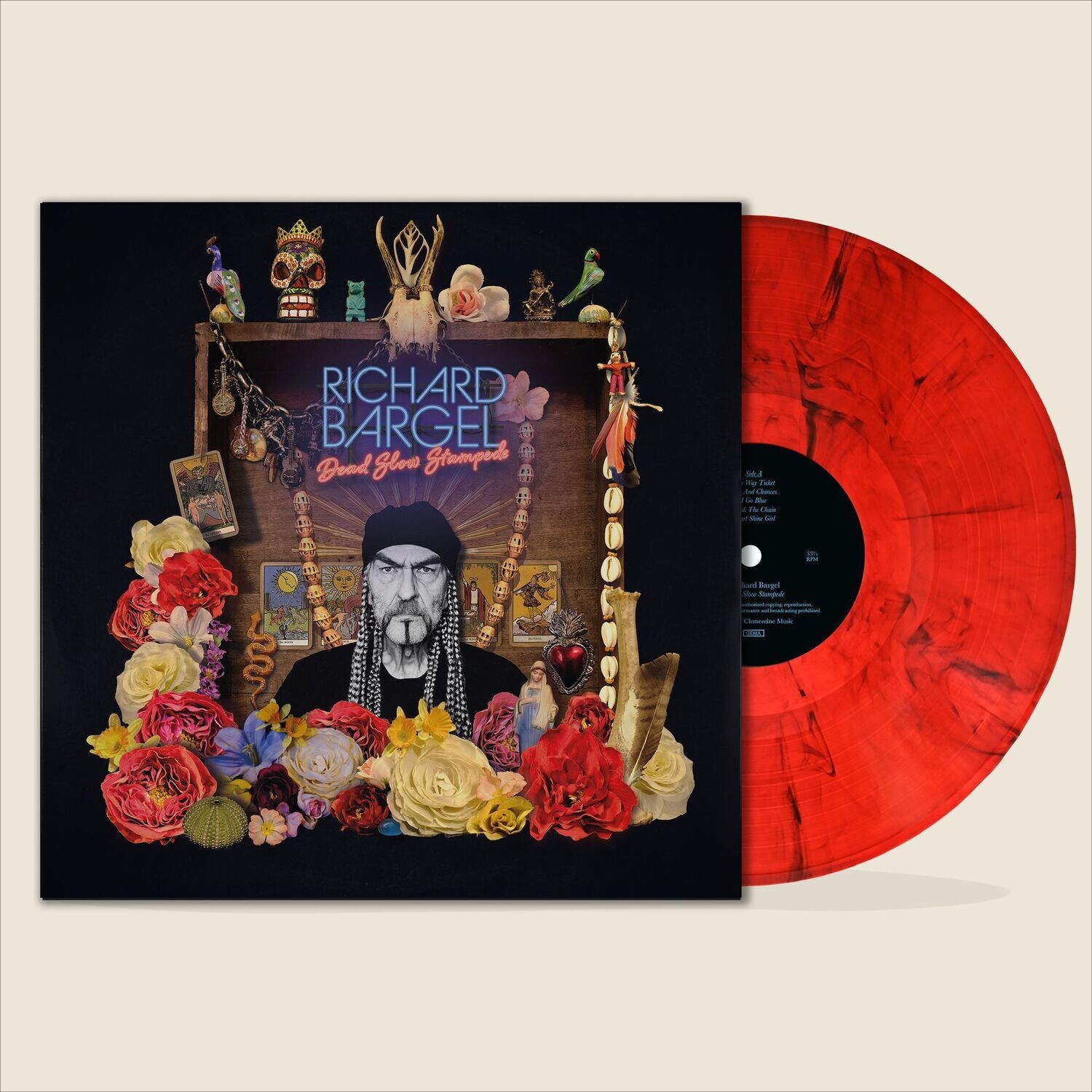 Richard Bargel - Dead Slow Stampede - Vinyl LP Trans. Red marbled Ltd. Ed. 140g