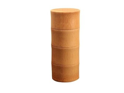 Urne aus Bambus geriffelt Urne aus Bambus geriffelt