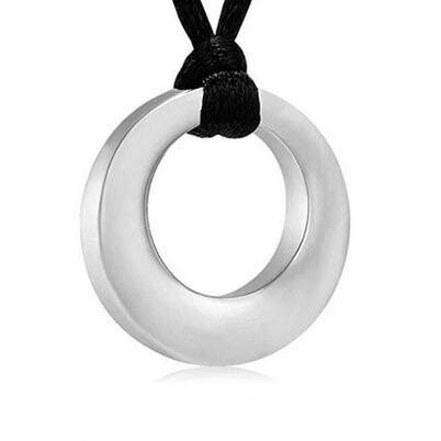 Urnenanhänger Kreis silber