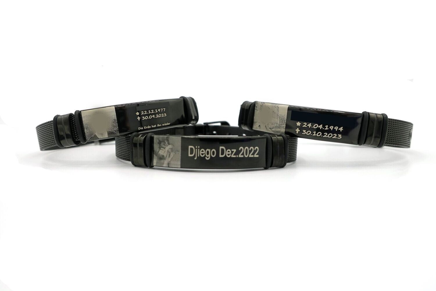 Fotoarmband mit Text und Foto