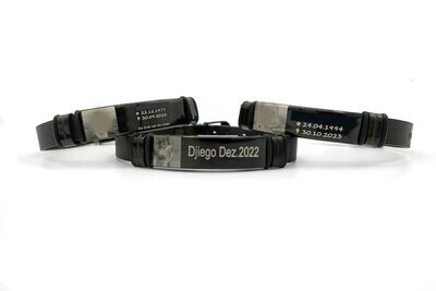 Fotoarmband mit Text und Foto Fotoarmband mit Text und Foto