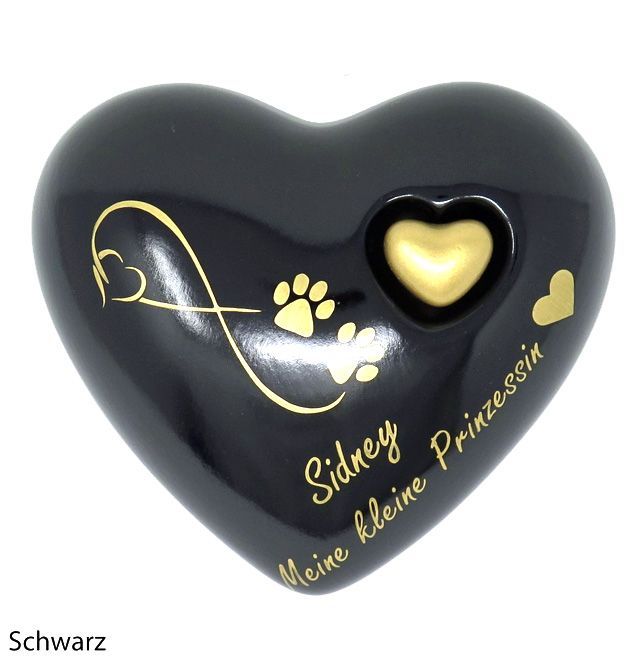 Herzurne endlose Liebe in verschiedenen Farben Herzurne endlose Liebe in verschiedenen Farben