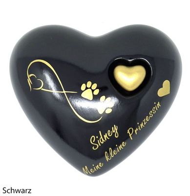 Herzurne endlose Liebe in verschiedenen Farben Herzurne endlose Liebe in verschiedenen Farben