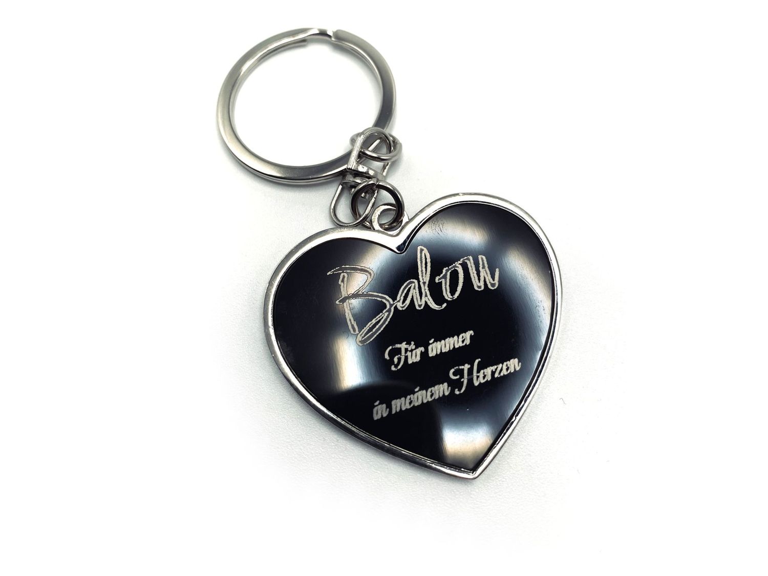 Textgravur Schlüsselanhänger Herz