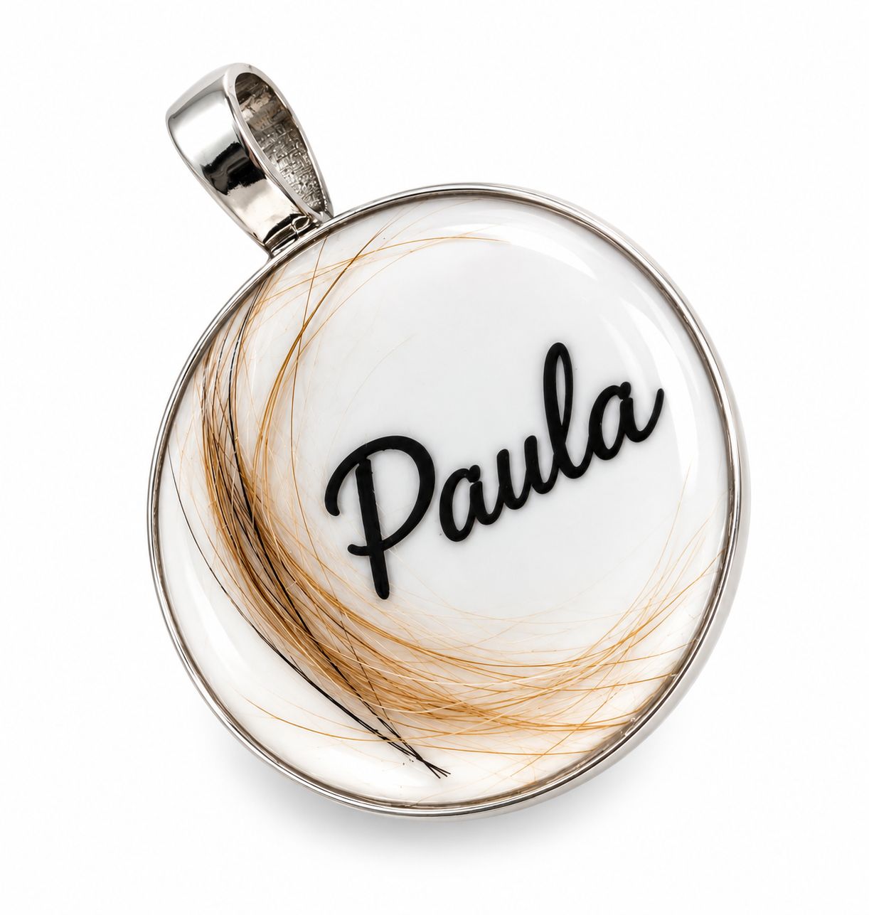 Amulett mit Fell und Name Amulett mit Fell und Name
