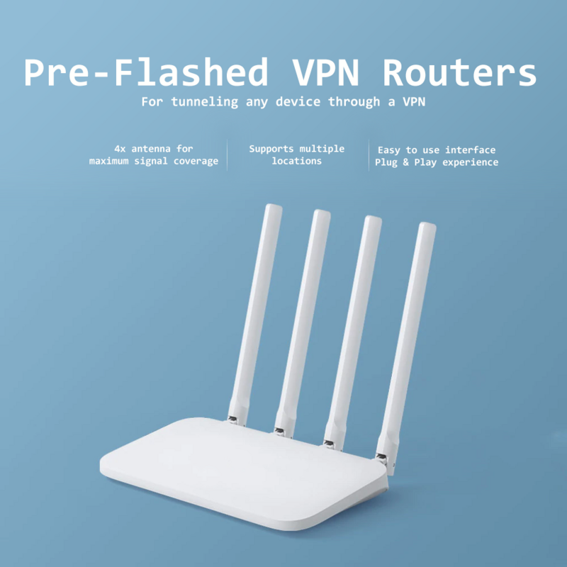 Plug n Play VPN Router Flashed with Dedicated Servers