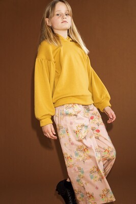 Beautiful mustard top with sleeves