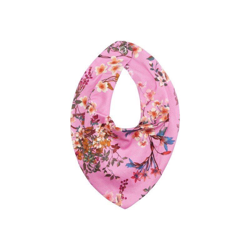 Lovely Pink Floral Bib