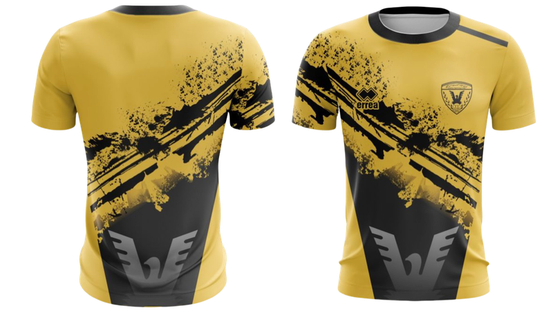 تيشيرت القادسية اصفر - مع اسم ورقم