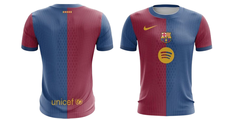 تيشيرت برشلونة - مع اسم ورقم