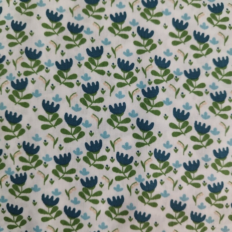 Tricoline Blue Flower