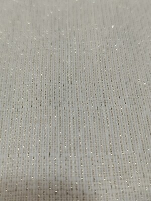 Loneta Bege com fio Dourado