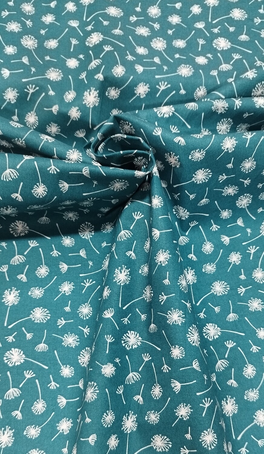 Tecido Floral cor verde