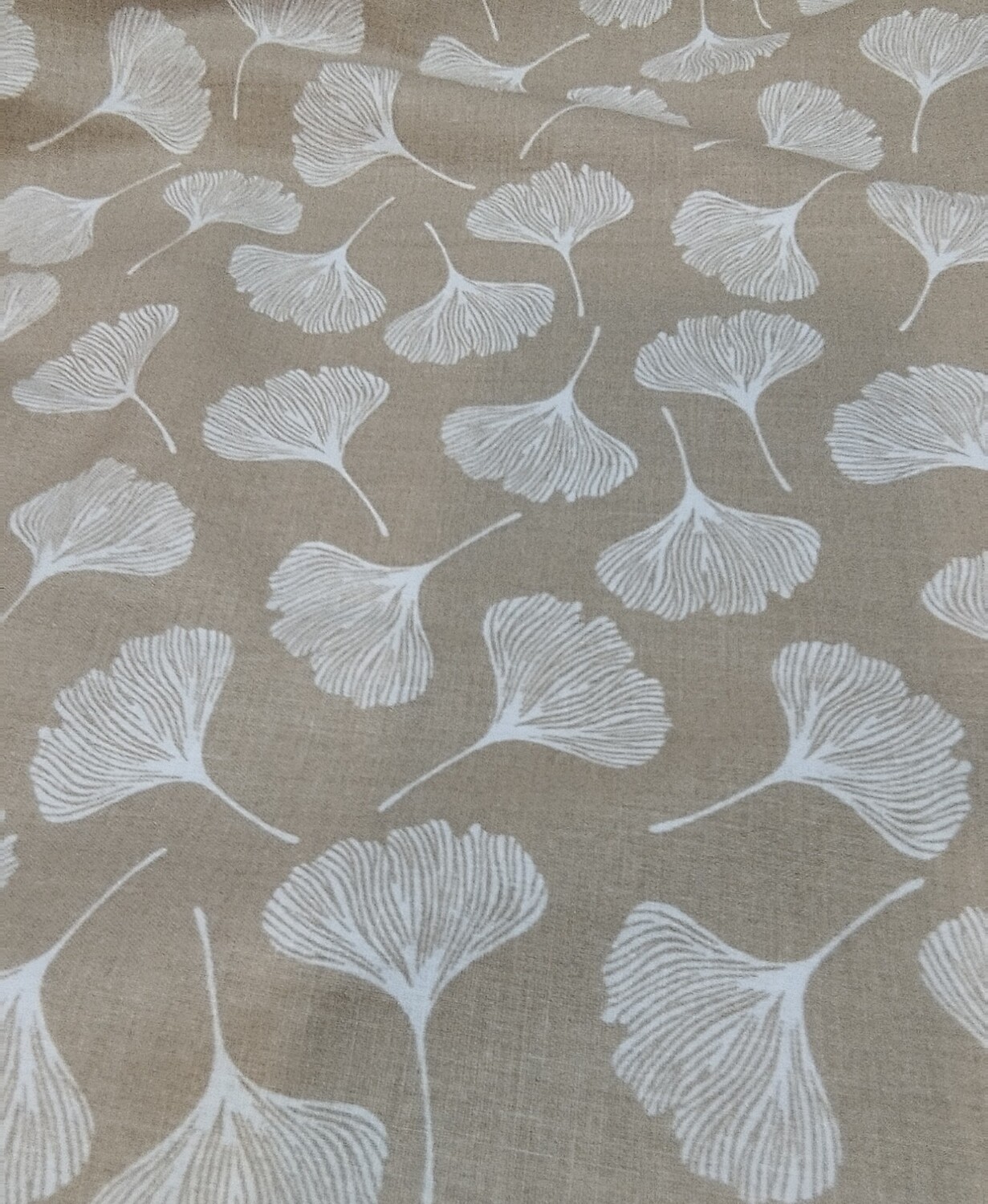 Tecido Floral cor Bege