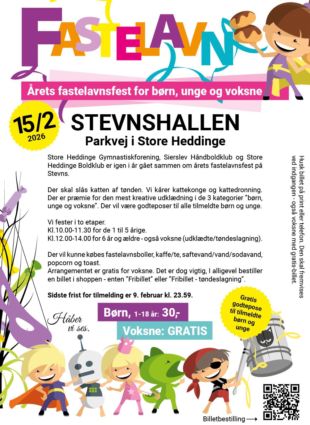 Fastelavnsfest 6-8 år