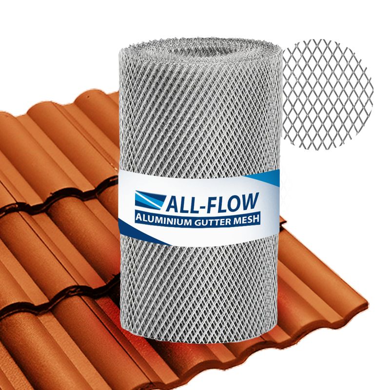 Tile Roof Gutter Guard KIT for Terracotta Tiles Roof (Expanded Mesh)