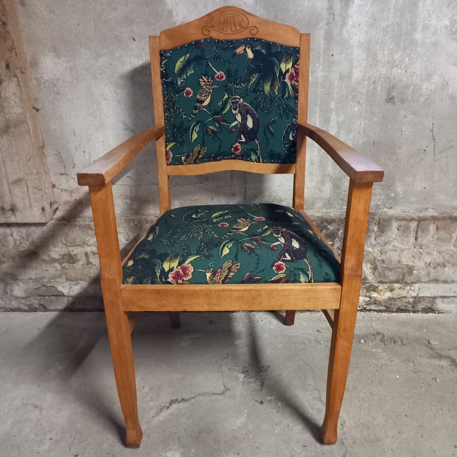 Vintage fauteuil jungle