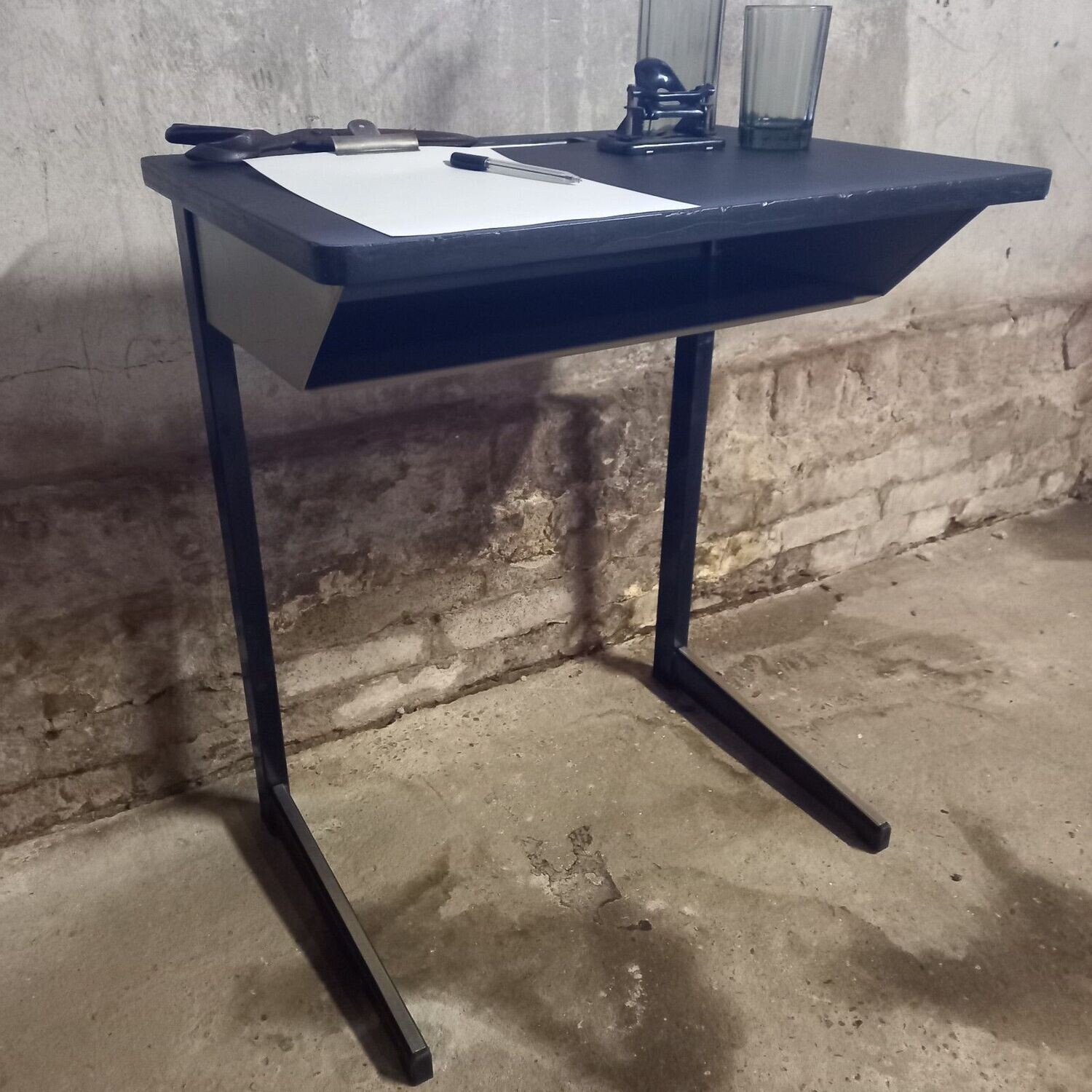 Retro schooltafel/ bureau