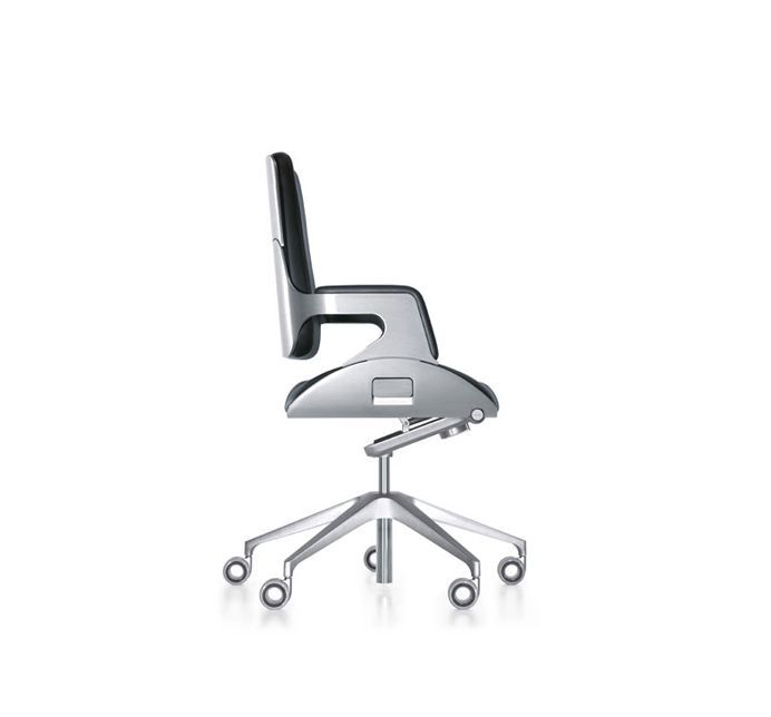 Interstuhl's Silver swivel chair medium high