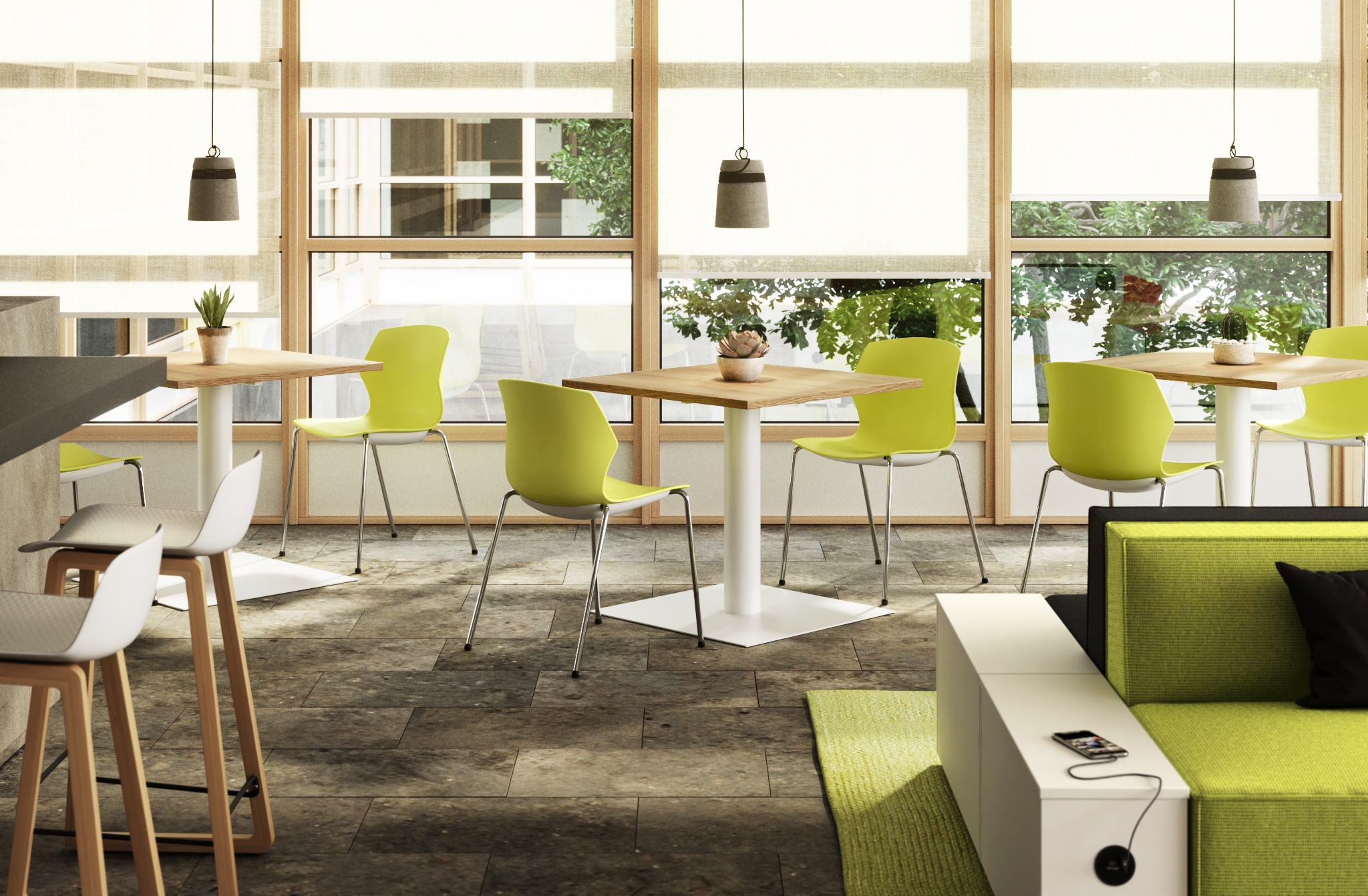 Rol square table 80x80 by Mobel Línea