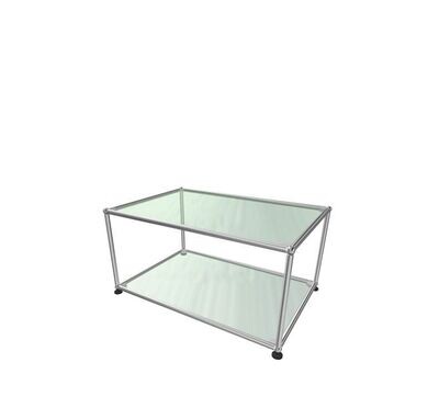 Mesita de centro Haller en cristal de Usm