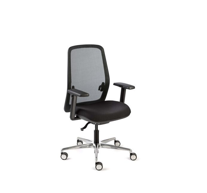 Silla operativa Skena base aluminio Dileoffice