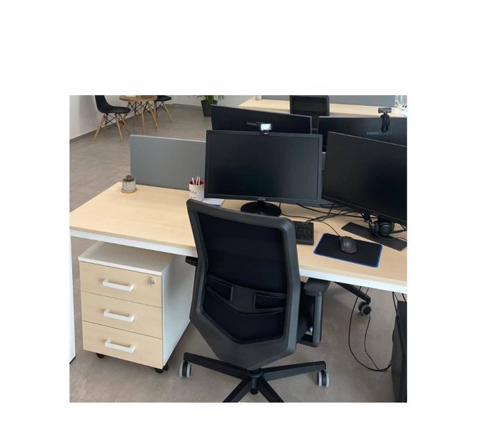 Equis swivel chair with aluminum base Dileoffice.