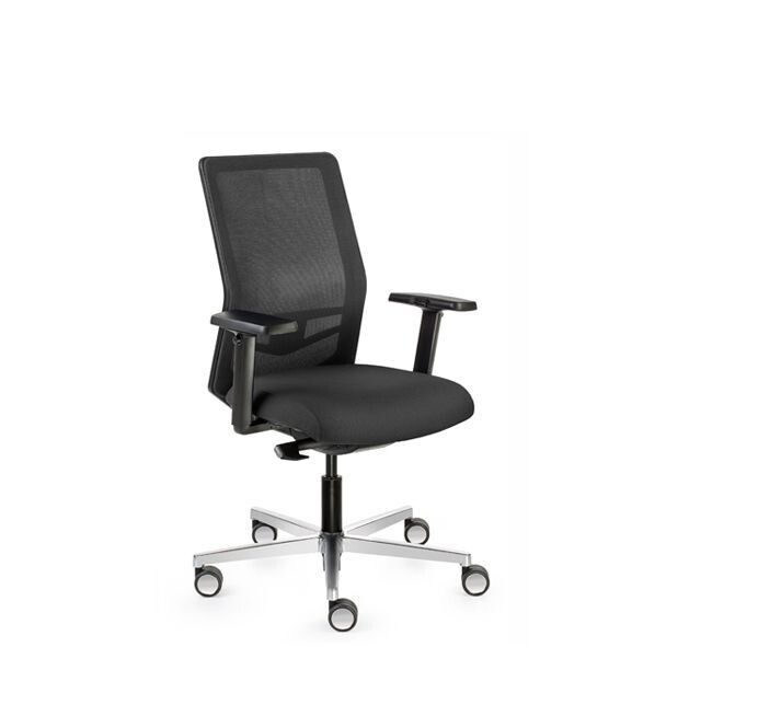 Equis swivel chair with aluminum base Dileoffice.