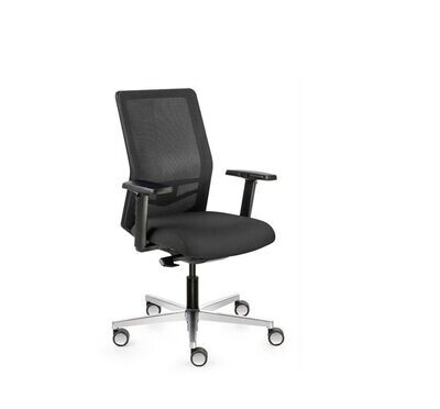 Equis swivel chair with aluminum base Dileoffice.