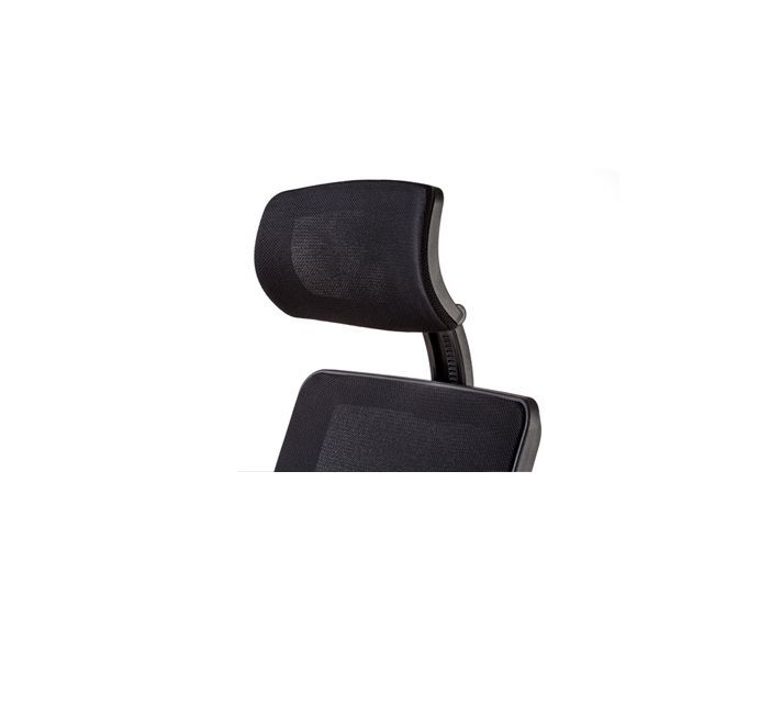 Equis swivel chair with headrest and nylon base Dileoffice.